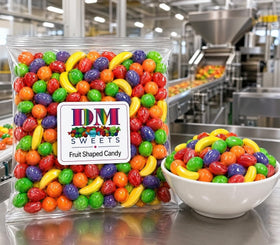DM Sweets strawberry-shaped candy ideal for party bowls and gifts