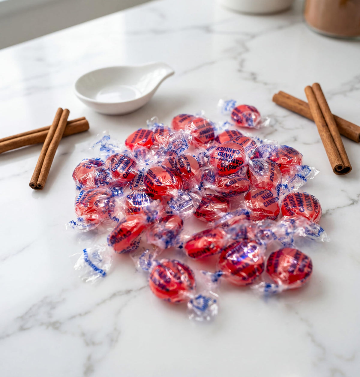 DM Sweets individually wrapped cinnamon discs preserve freshness for office and travel