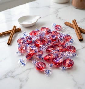 DM Sweets individually wrapped cinnamon discs preserve freshness for office and travel