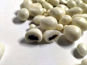 DM Sweets Yogurt Coated Cranberries plated for sharing and entertaining