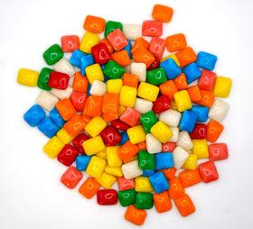 DM Sweets Chiclets Mini Rainbow Colors — vibrant color variety for candy dishes.