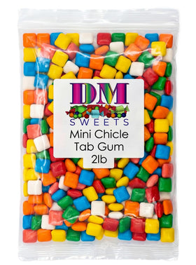 DM Sweets Chiclets Mini Pack 2lb — colorful gum pieces for party bowls.