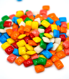 DM Sweets Chiclets Mini Shell and Core — hard outer shell with soft interior.