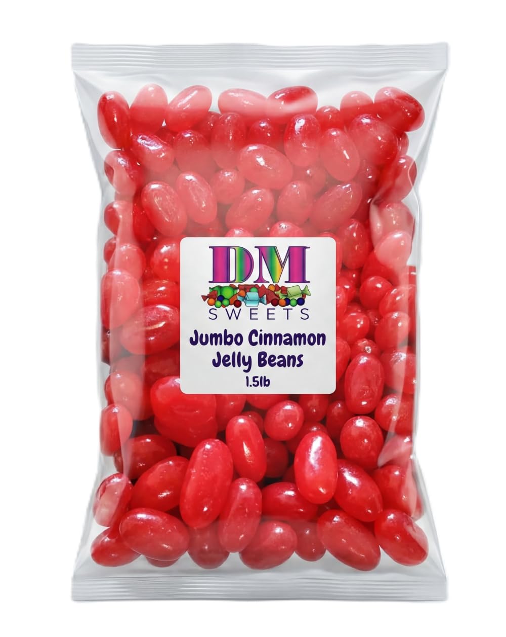 DM Sweets Cinnamon Jelly Beans bulk bag for sharing at events