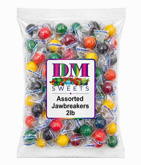 DM Sweets Jawbreakers assorted flavors in a bulk bag ideal for sharing at events