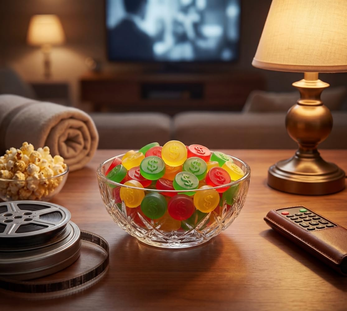 DM Sweets JuJu coins featuring four fruity flavors for a nostalgic tasting