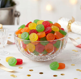 DM Sweets JuJu coins showing soft, chewy texture for snacking