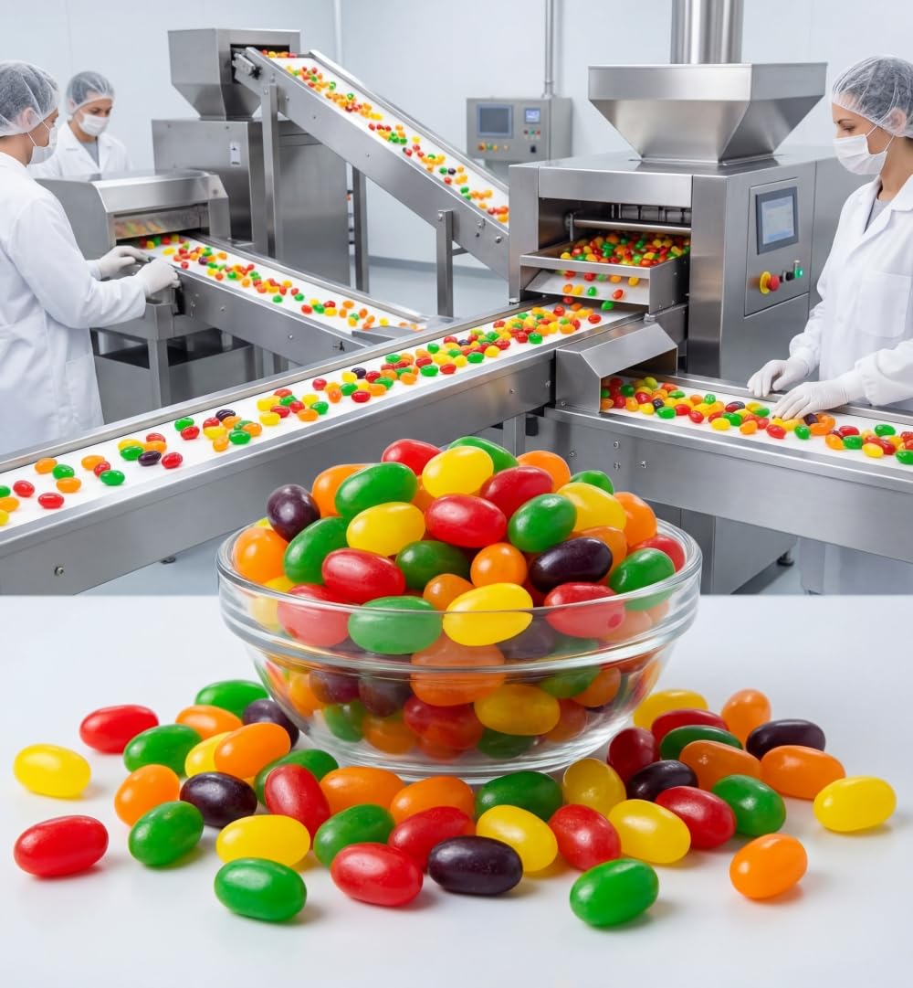 DM Sweets Jumbo Jelly Beans Lime refreshing bite for festive candy displays and bowls.