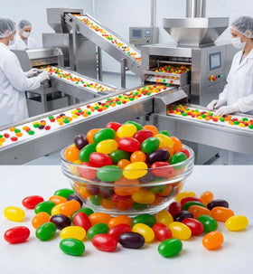 DM Sweets Jumbo Jelly Beans Lime refreshing bite for festive candy displays and bowls.