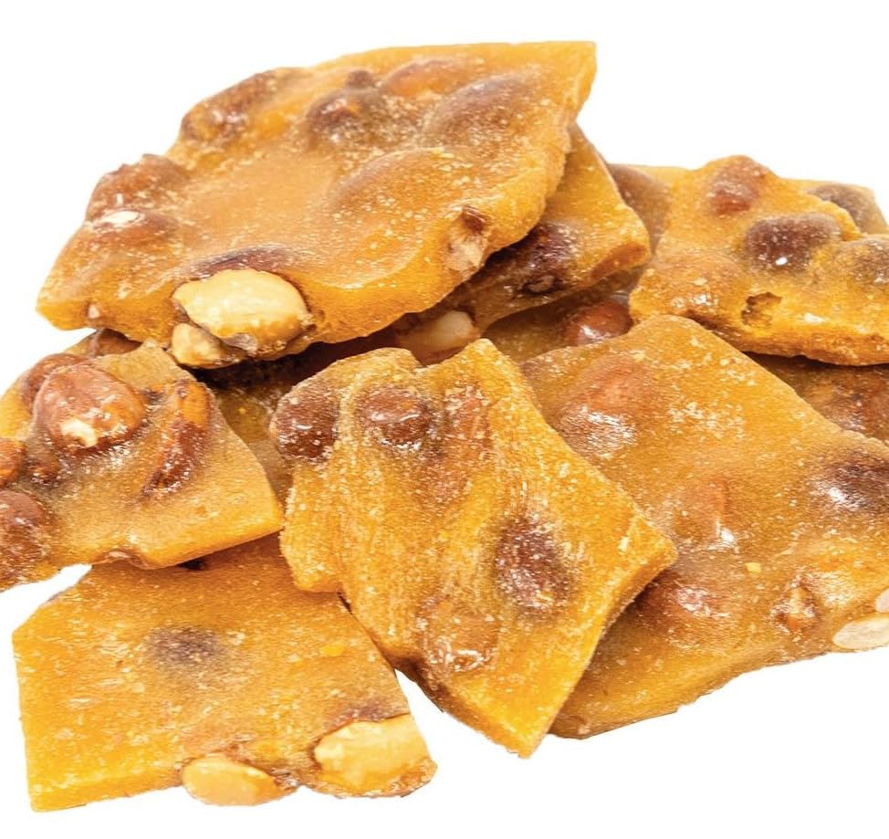 DM Sweets Peanut Brittle with roasted peanuts delivers satisfying crunch and nostalgic flavor.