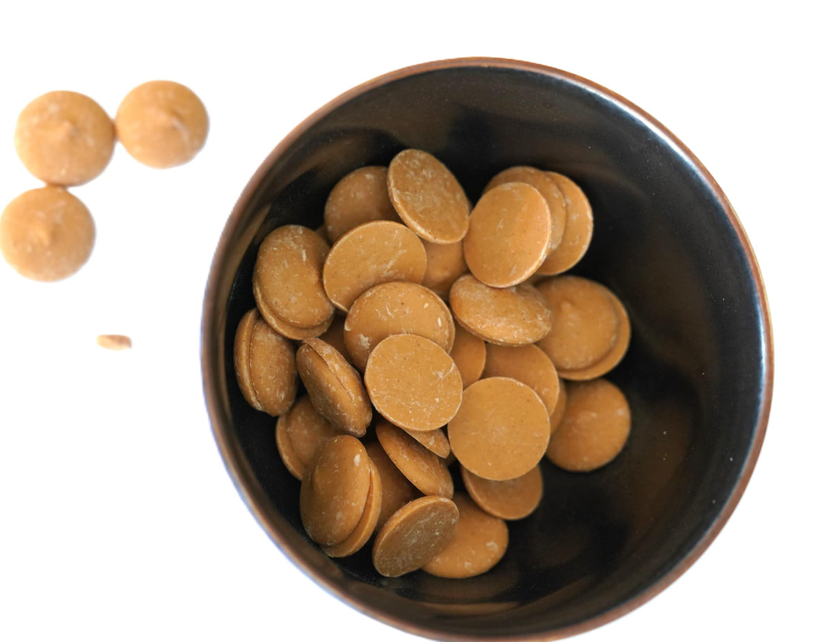 Molding with DM Sweets wafers creates creamy peanut butter finish
