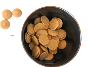 Molding with DM Sweets wafers creates creamy peanut butter finish