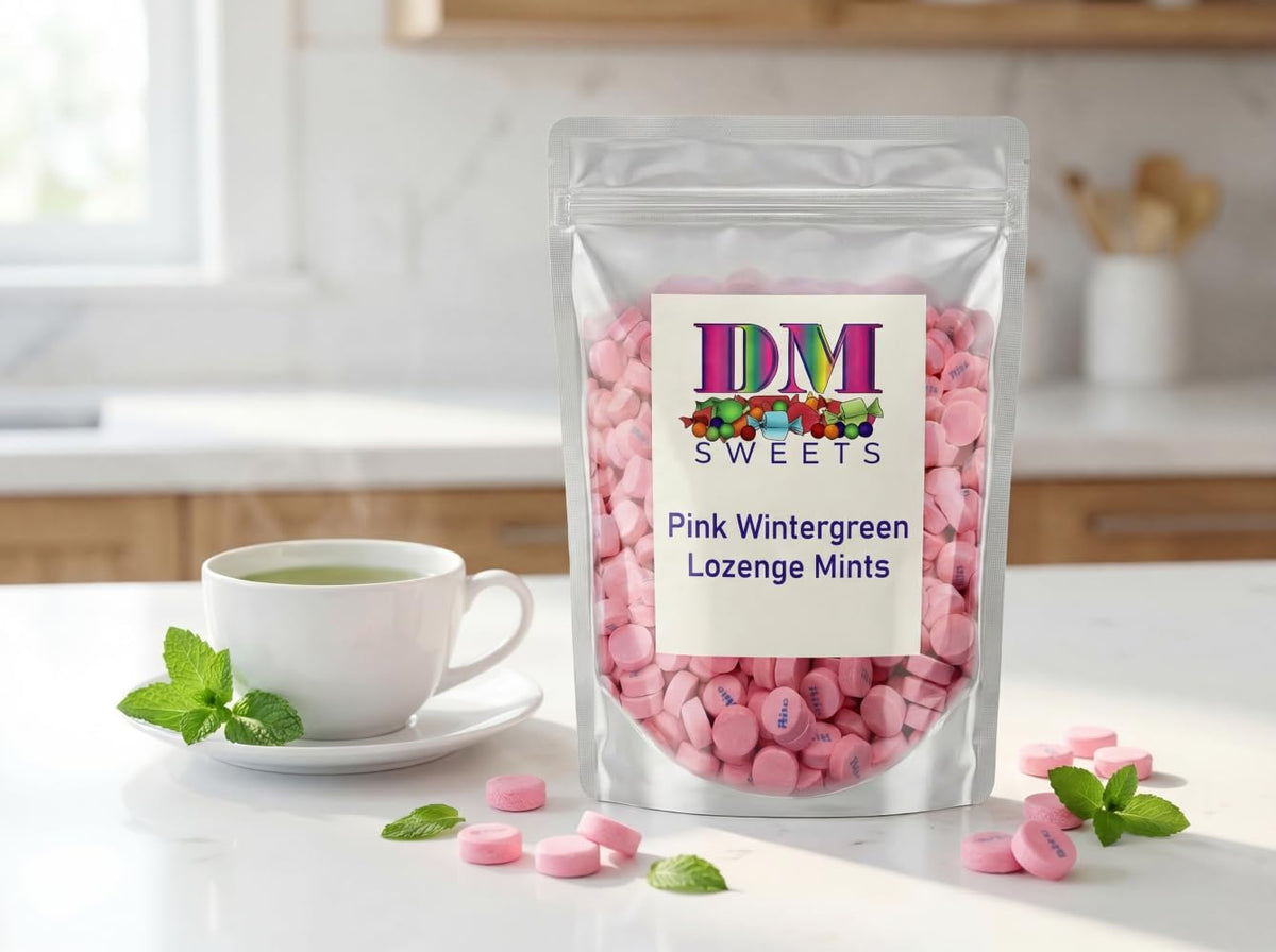 DM Sweets Pink Wintergreen Mints ideal for weddings and baby showers