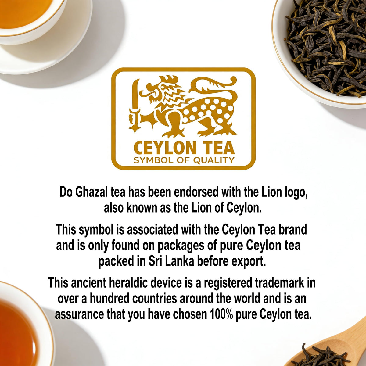 Do Ghazal BPA-free box on kitchen counter signals fresh tea.