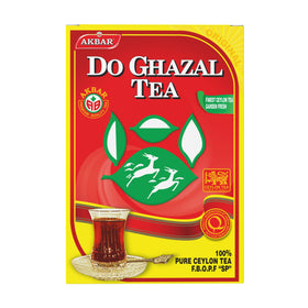 Do Ghazal Pure Ceylon Tea box close-up highlights premium packaging and freshness.