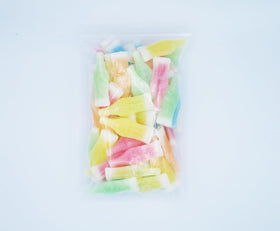 Doctor Plenty Nik-L-Nip blue raspberry wax bottles highlight fruity flavor for retro snacking.