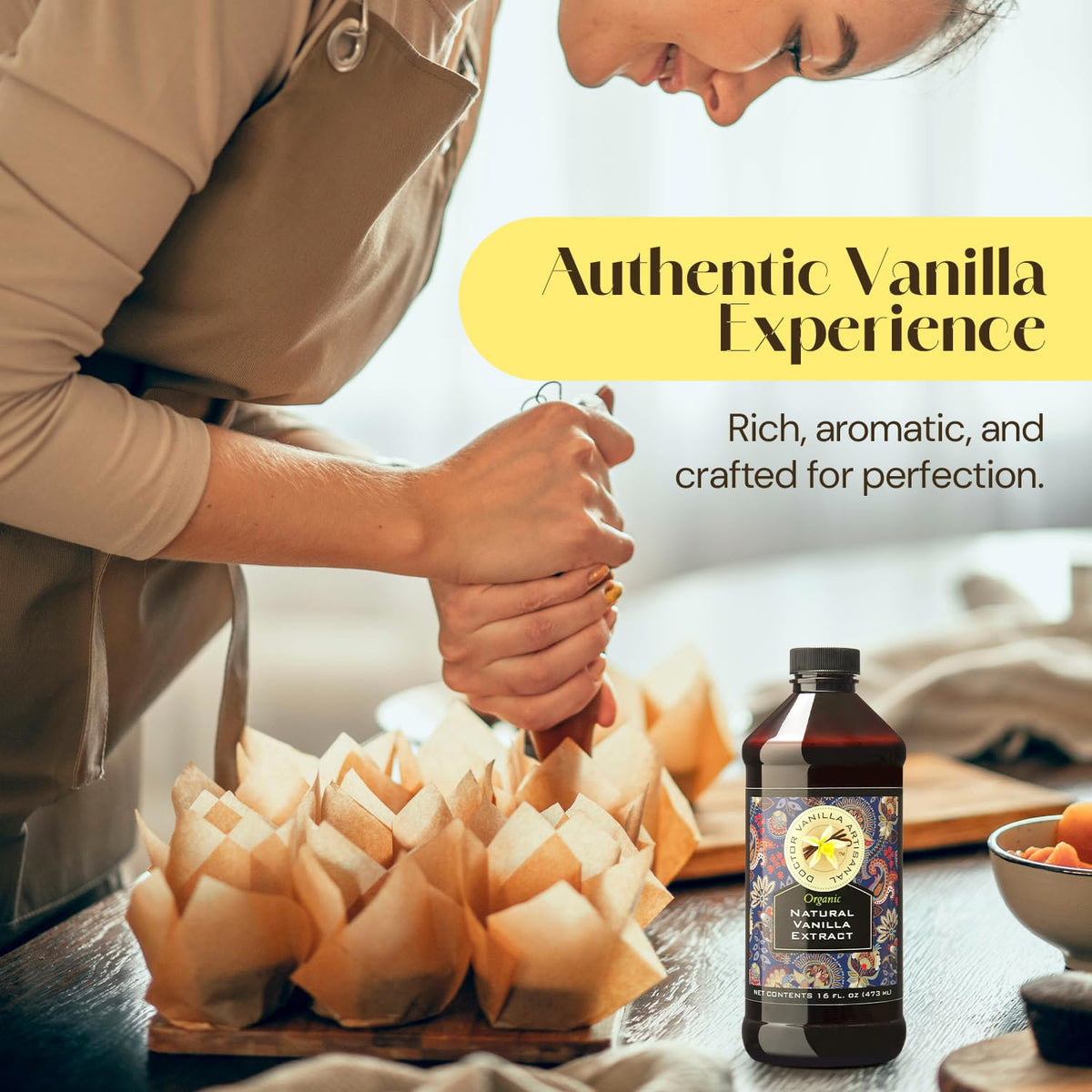 Desserts gain richness with DOCTOR VANILLA ARTISANAL vanilla extract