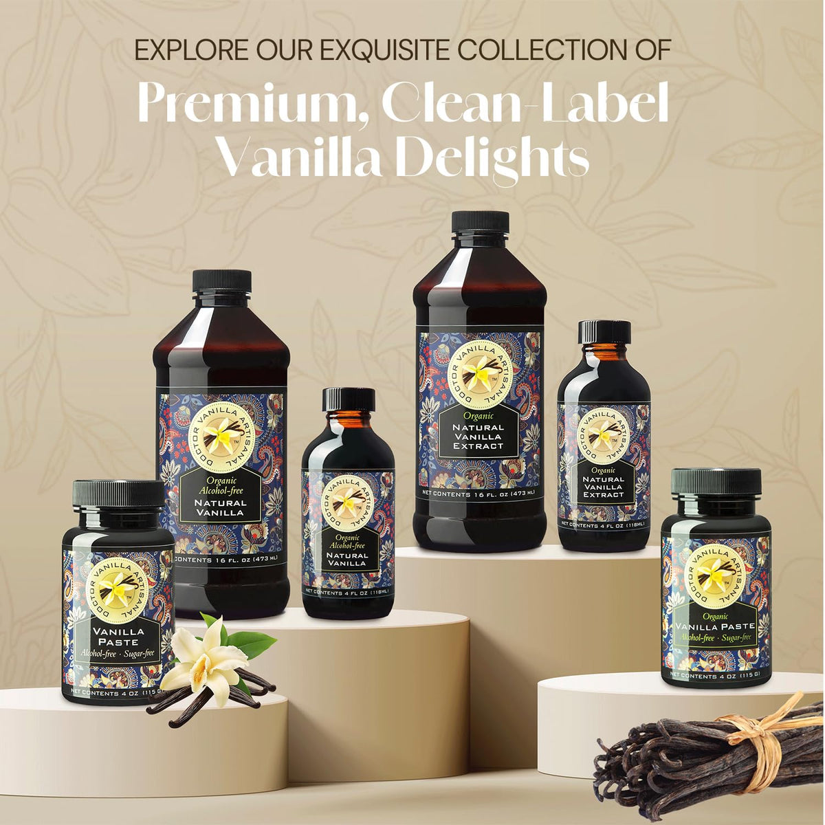 Organic, halal, kosher, keto-friendly vanilla from Doctor Vanilla Artisanal