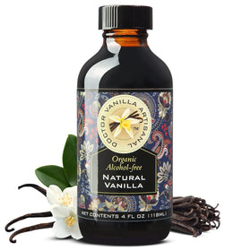 DOCTOR VANILLA ARTISANAL organic vanilla flavor bottle with Madagascar Bourbon aroma for versatile cooking
