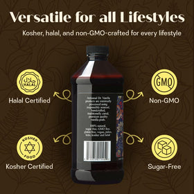 Doctor Vanilla Artisanal vanilla label highlights pure ingredients and allergen-friendly, sugar-free profile.