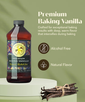 DOCTOR VANILLA ARTISANAL vanilla pod extractives closeup highlights natural ingredients for clean baking.