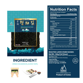 DOKDO SUPPLY Blue Ocean Nori full sheets deliver fresh-crisp texture for rolls