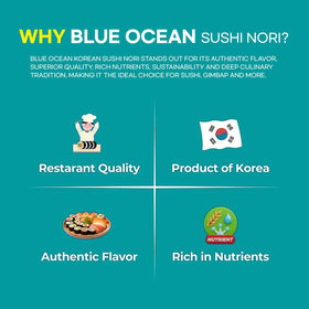 DOKDO SUPPLY Blue Ocean Nori non-GMO natural sheets for wholesome meals
