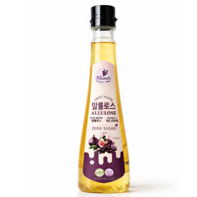 NXsweets allulose syrup bottle closeup, premium Korean quality for keto-friendly drinks.