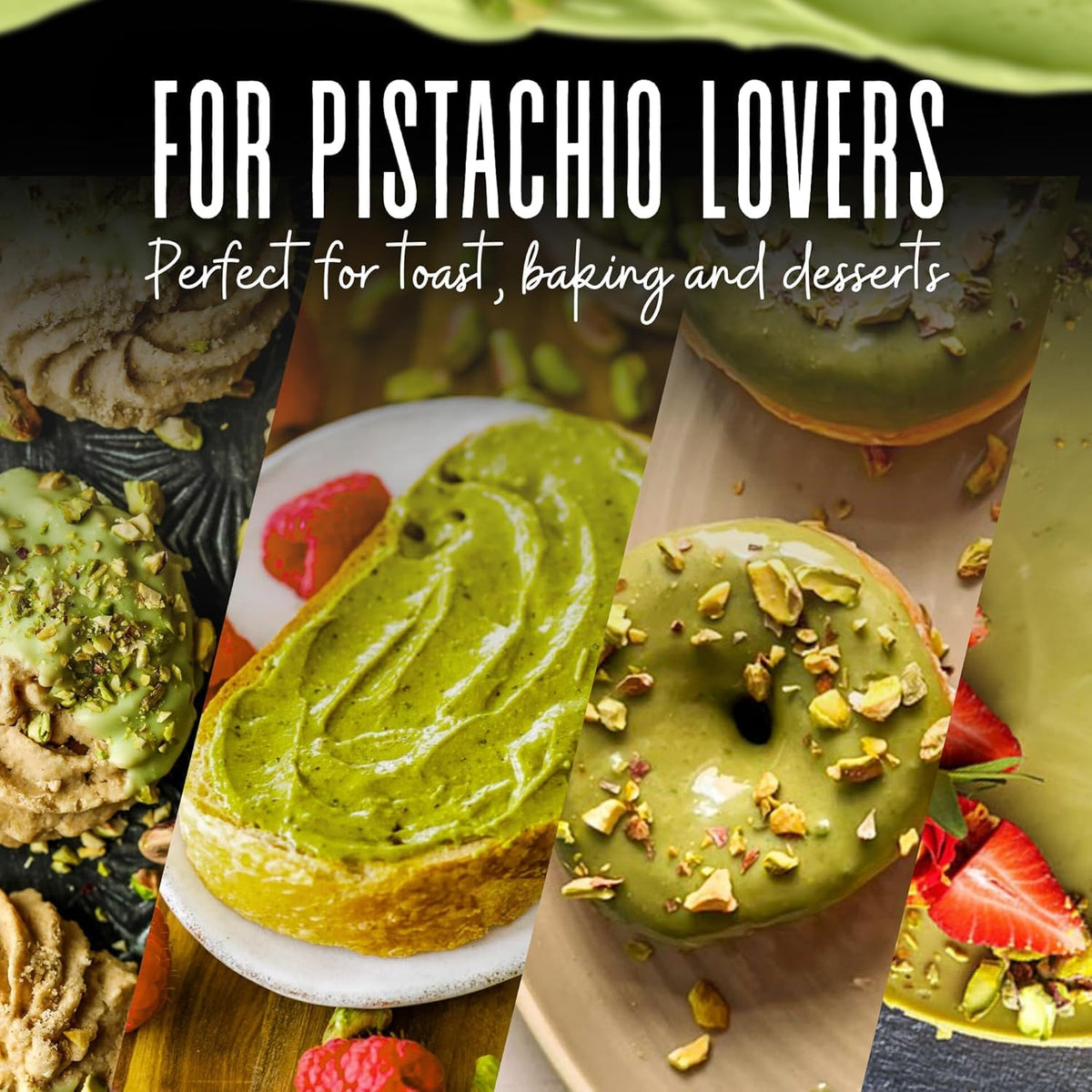 Dolce Calma crepes drizzled with pistachio butter for a refined breakfast
