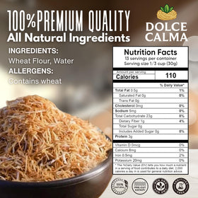 Dolce Calma kataifi strands close-up highlighting delicate texture for premium desserts.