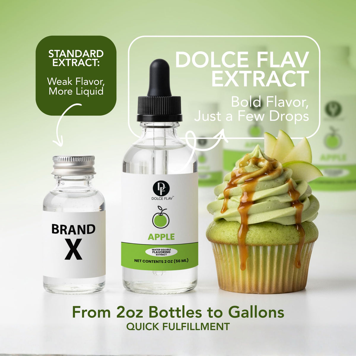 Dolce Flav apple syrup and glaze drops for finishes