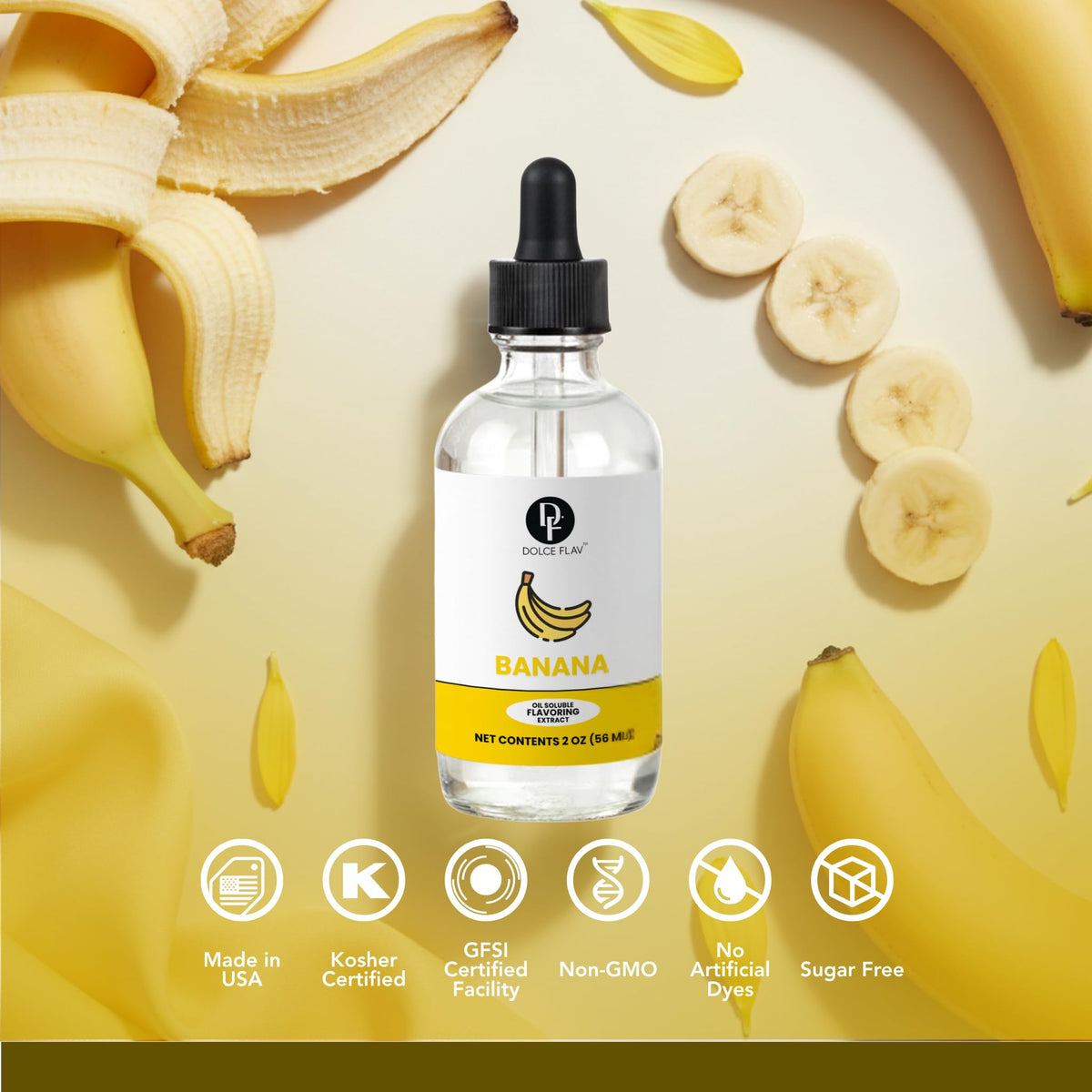 Dolce Flav banana extract in baking banana bread.