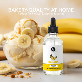 Dolce Flav banana extract adds ripe banana aroma to smoothies and bakes.