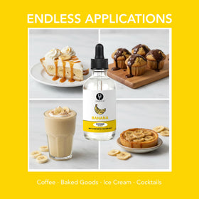 Kosher-certified Dolce Flav banana extract ideal for reliable flavor in any kitchen.