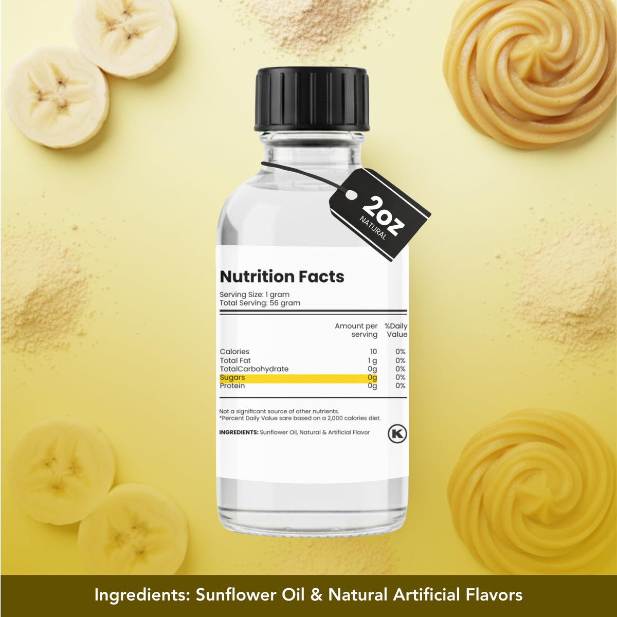 Dolce Flav banana extract to enrich oatmeal.