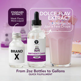 Dolce Flav Birthday Cake Extract desserts flavoring for cookies and more.