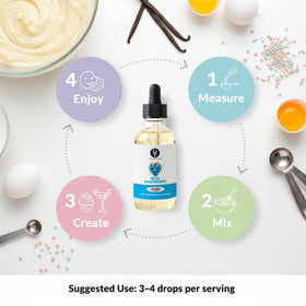 Dolce Flav Blue Raspberry Extract elevates desserts with blue raspberry aroma.