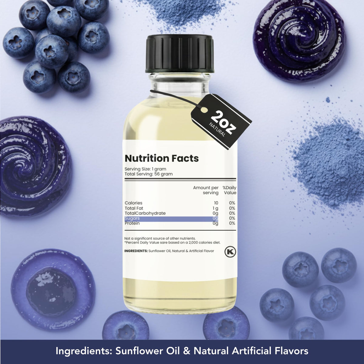 Dolce Flav Blueberry Extract in frosting enriches blueberry flavor.