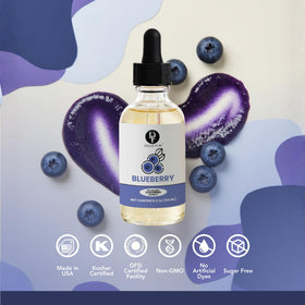 Dolce Flav Blueberry Extract used in Ninja Creami desserts for blueberry notes.
