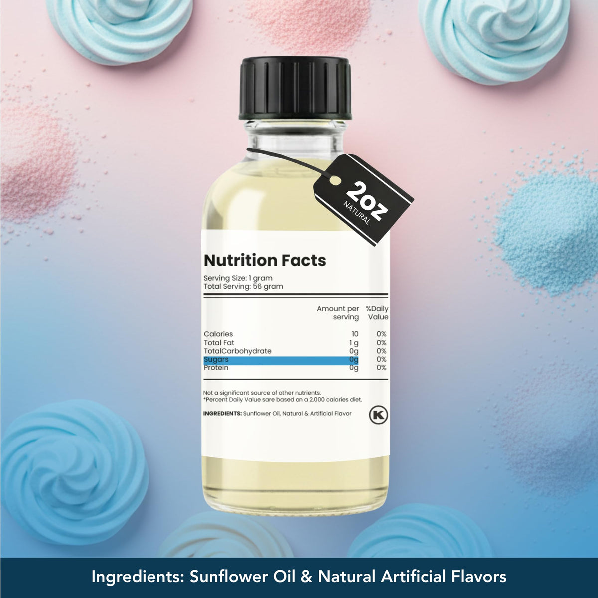 Dolce Flav bubble gum frosting topping flavor.