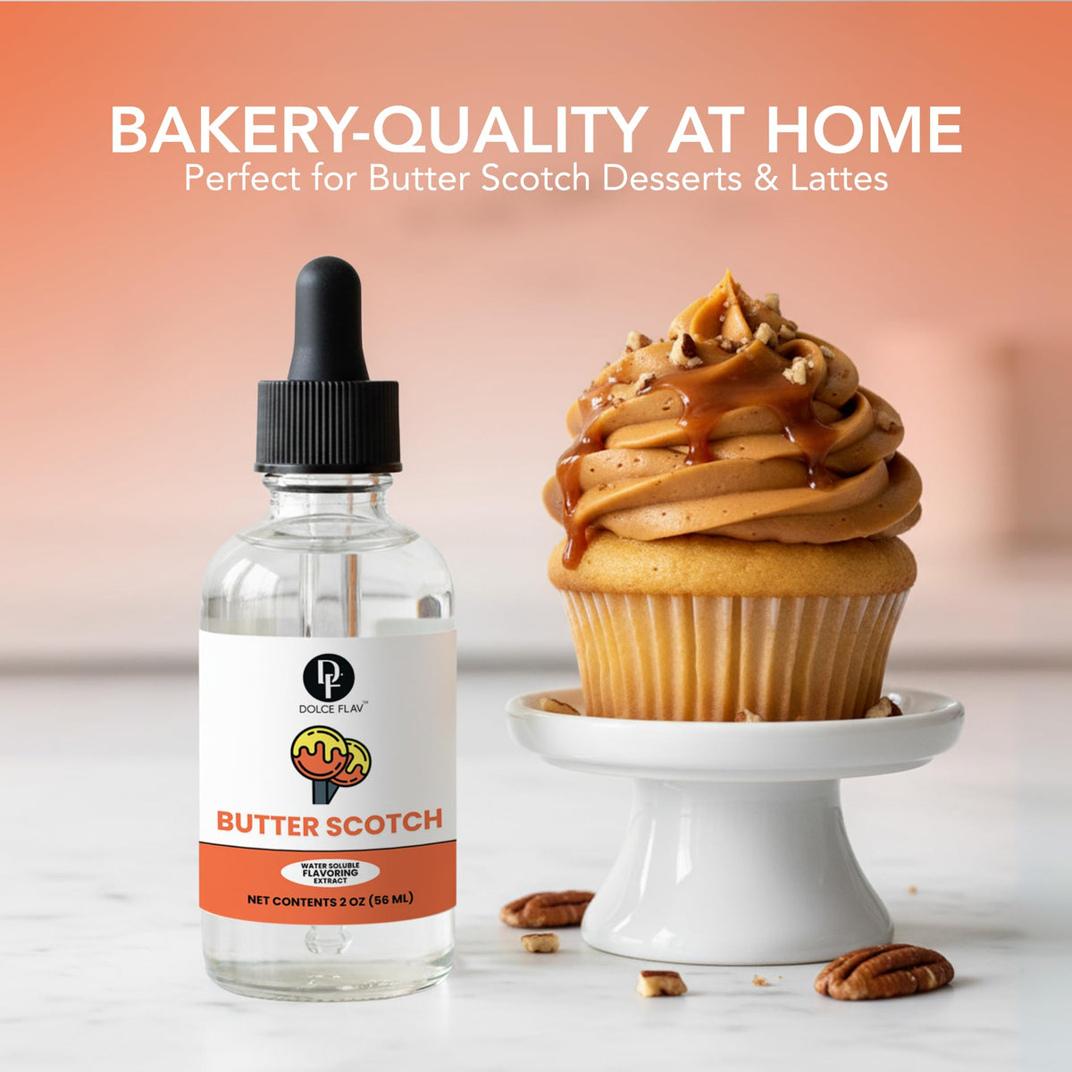 Dolce Flav Butterscotch Extract kitchen ingredient for healthy cooking