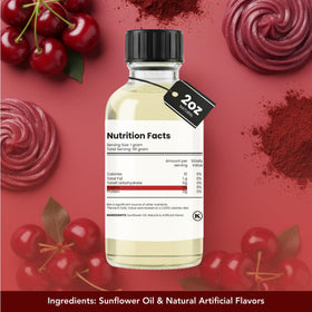 Dolce Flav Cherry Extract used in cherry desserts for a rich aroma.