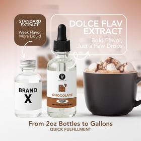 Dolce Flav chocolate extract boosts smoothies with natural chocolate flavor.