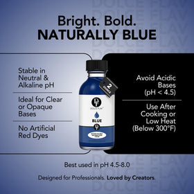 Dolce Flav blue color in beverages preserves natural flavor