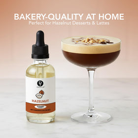 Dolce Flav hazelnut extract topping ice cream with nutty notes
