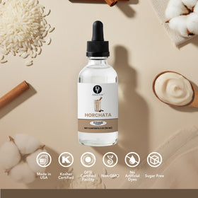 Dolce Flav Horchata Extract swirled into ice cream base