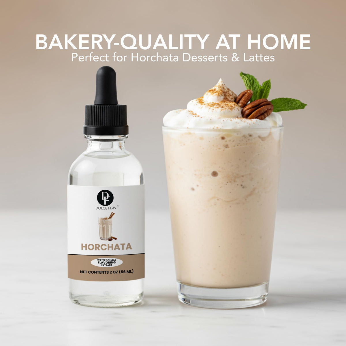 Dolce Flav Horchata Extract brightening beverage syrups in kitchens