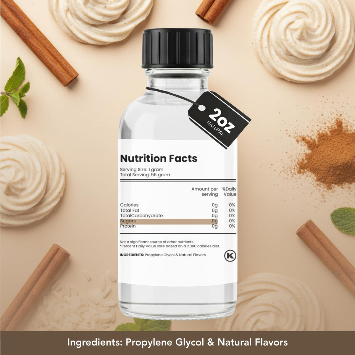 Dolce Flav Horchata Extract mixed into frostings for depth