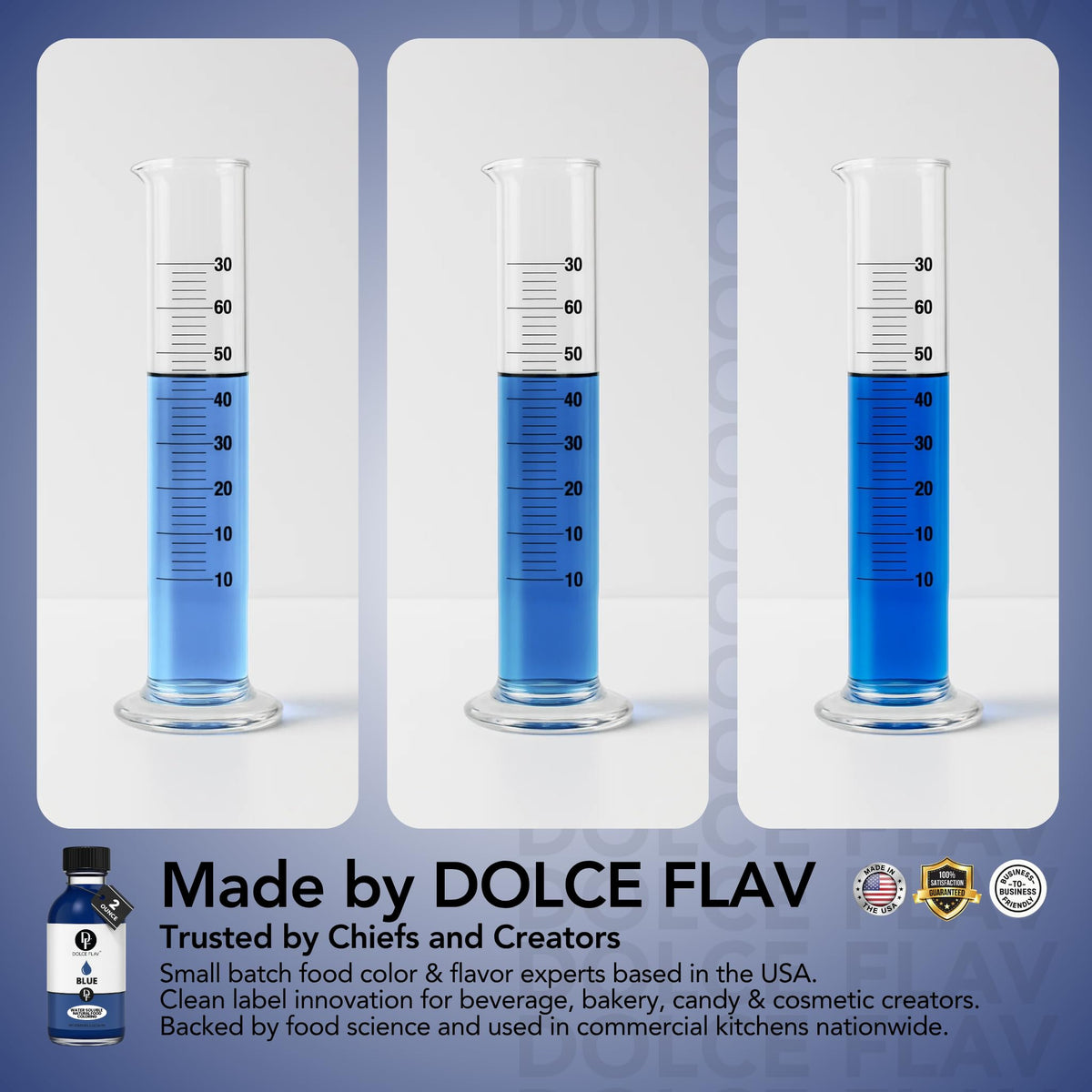 Dolce Flav kitchen dropper included for precise dosing