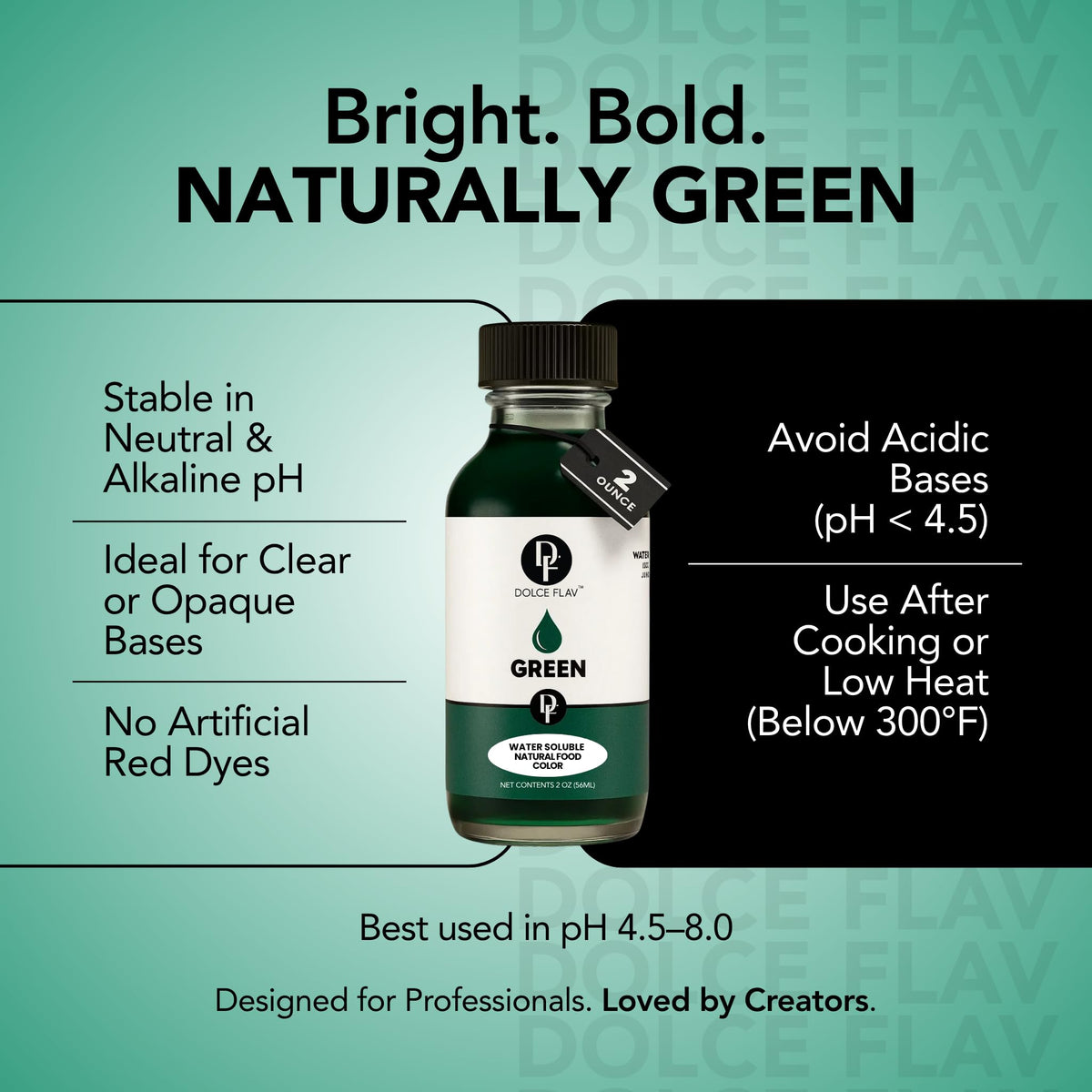 Dolce Flav kosher-certified, gluten-free color in USA facility.